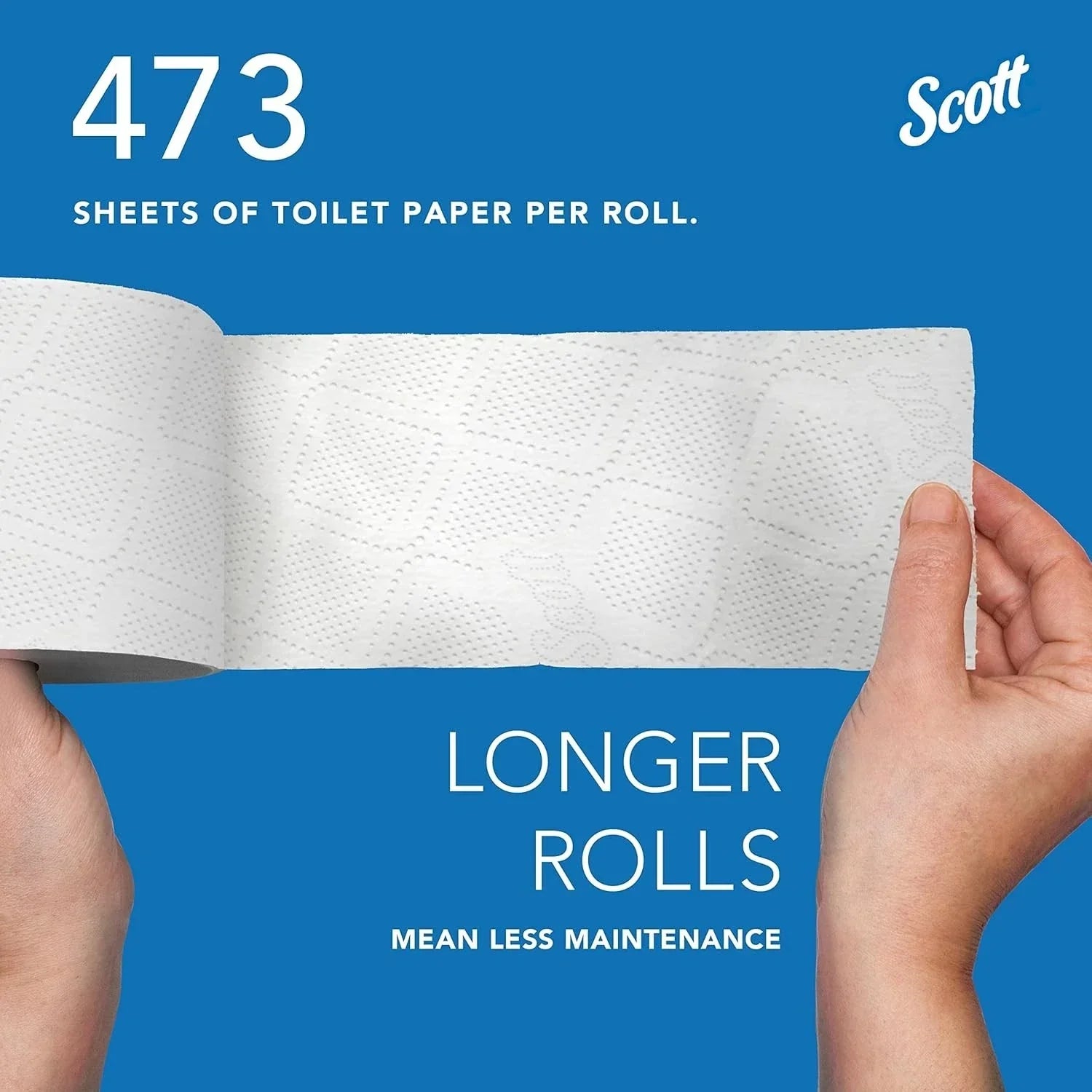 High-Quality Recycled Fiber Toilet Paper, 37,840 Sheets